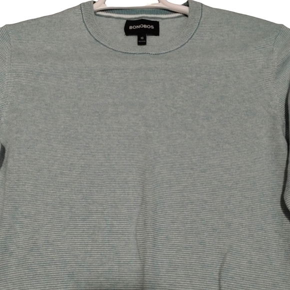 BONOBOS Classic Pullover Sweater Long Sleeve Knit Pinstripe - Picture 5 of 6